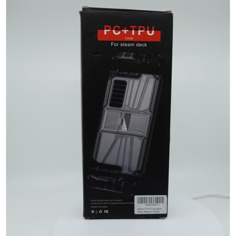 Kickstand Case for Steam Deck, TPU + PC Cover Full Protection